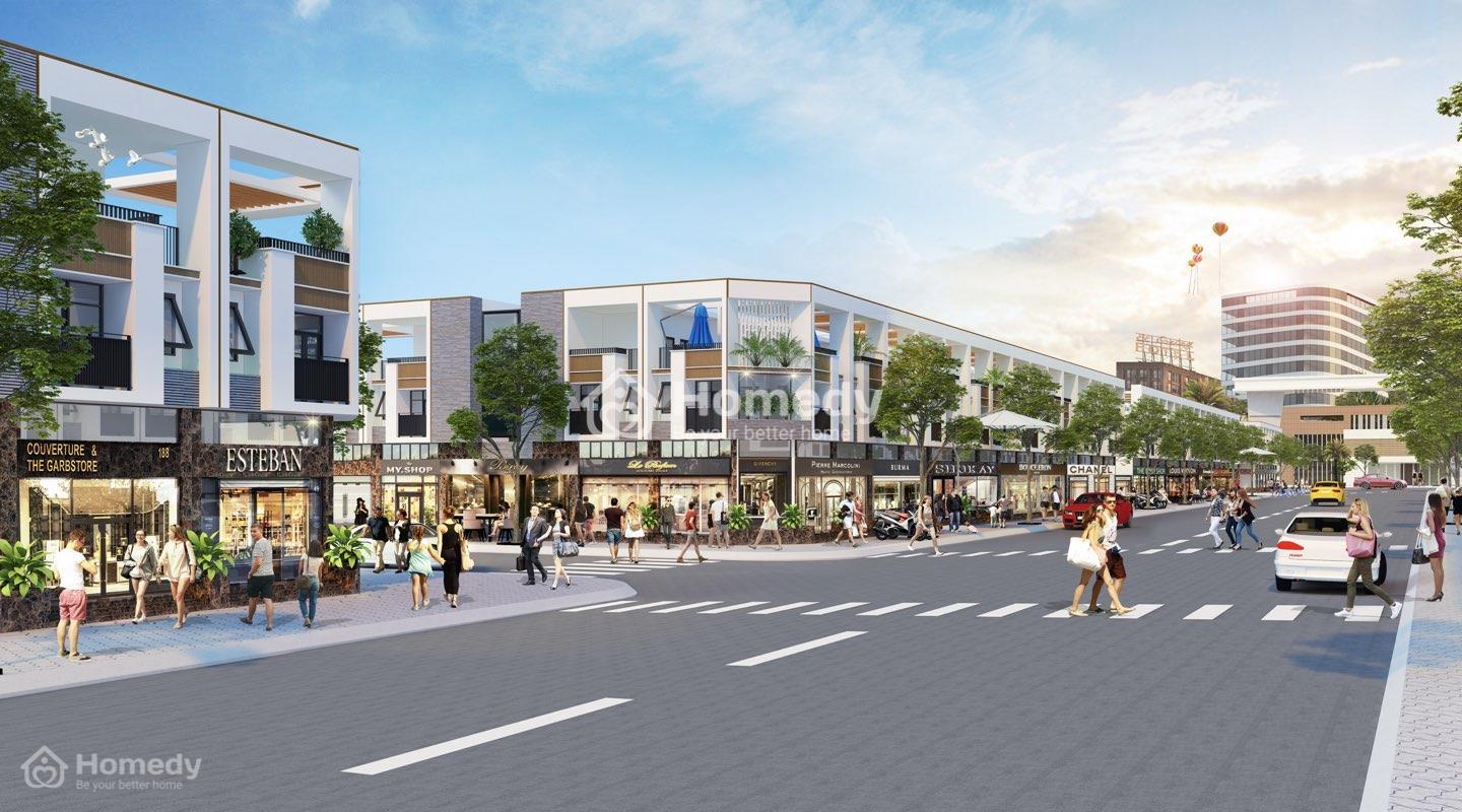 Phối cảnh nhà phố thương mại - Dự án Bến Cát City Zone (Khu nhà ở Chánh Hưng)