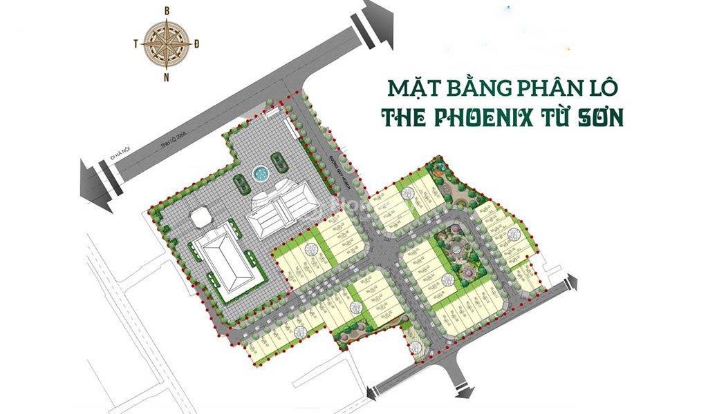Mặt bằng phân khu The Phoenix Từ Sơn