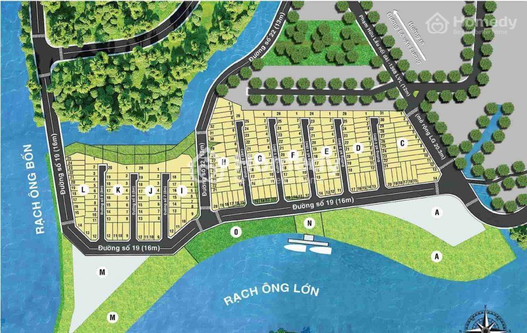 Mặt bằng dự án Khu dân cư Gia Long Riverside