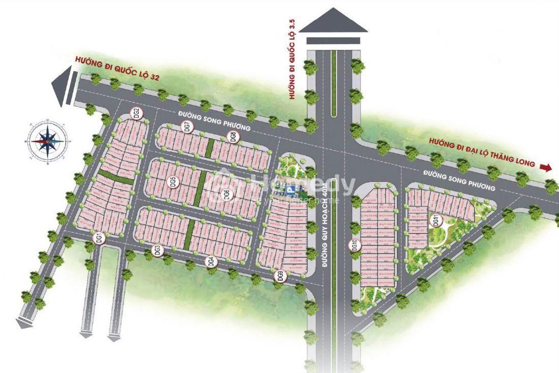 Mặt bằng phân lô dự án Sơn Đồng Center – Hoài Đức