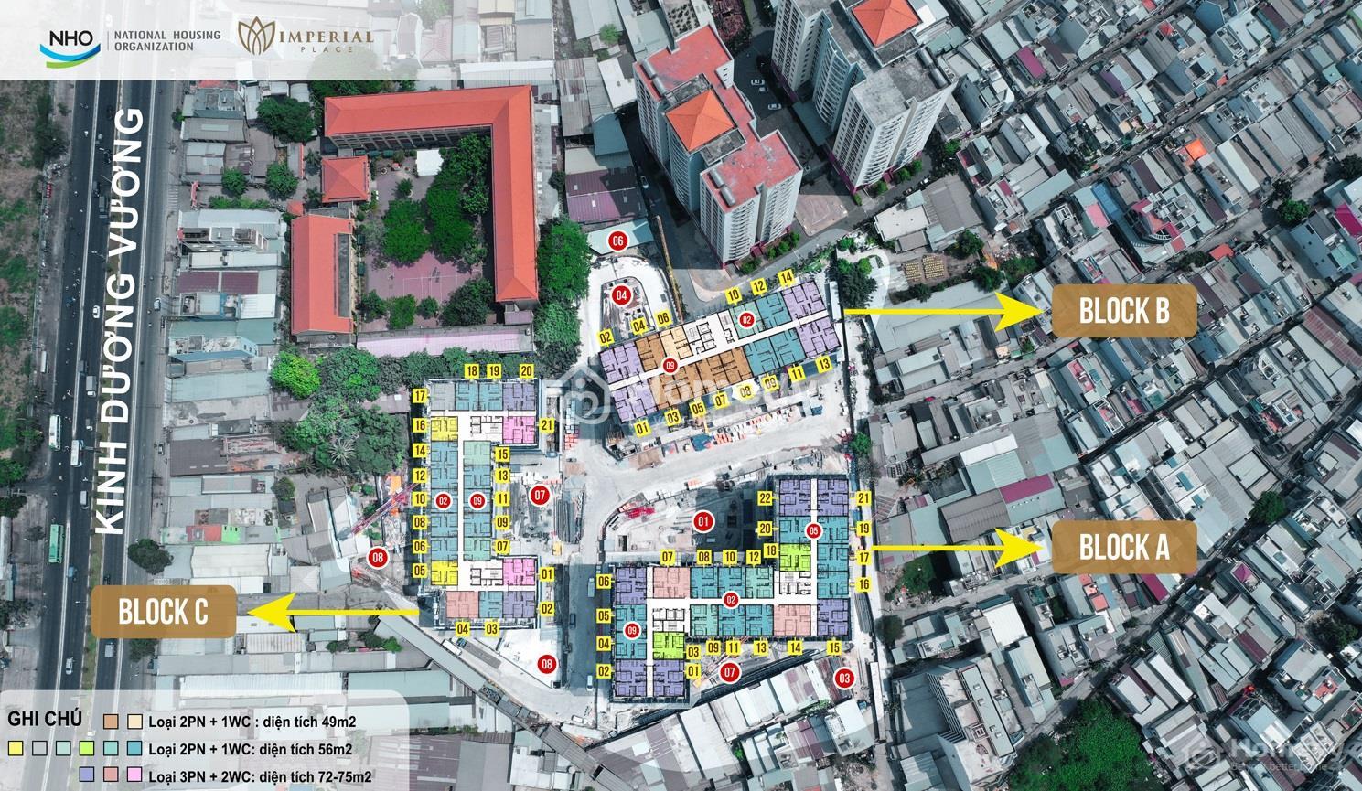 Mặt bằng Tổng thể Dự án Căn hộ Imperial Place Bình Tân