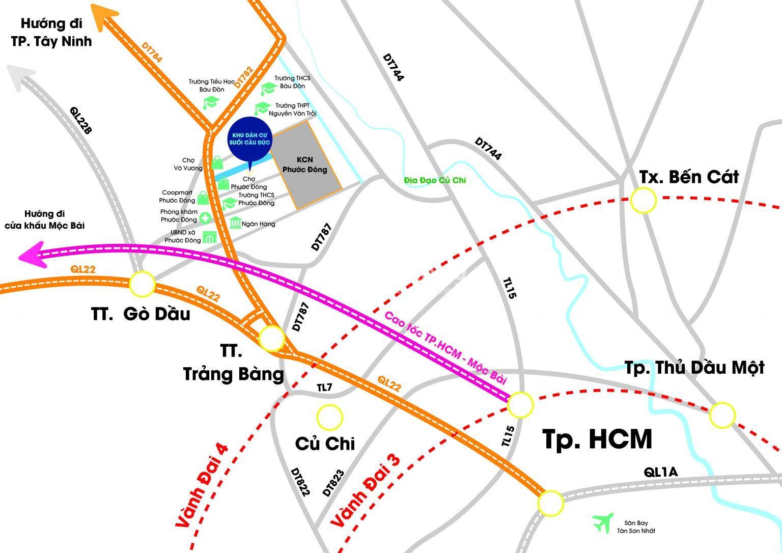 Vị trí Dự án Khu dân cư Suối Cầu Đúc