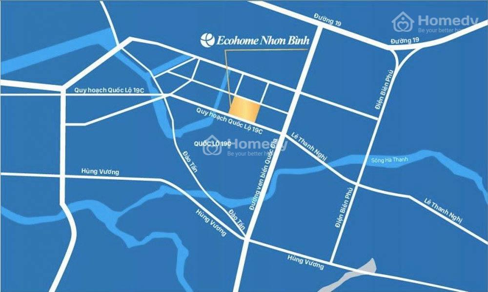 Vị trí dự án Ecohome Quy Nhơn