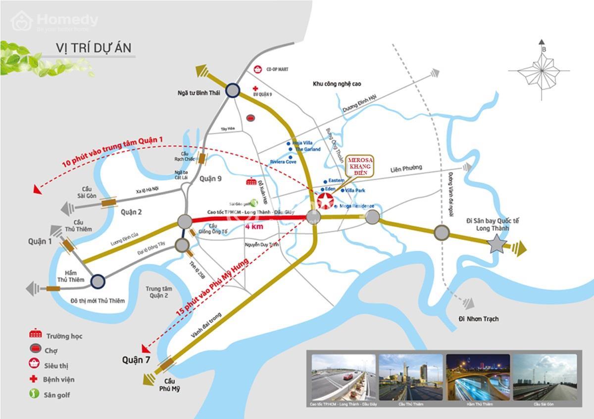 Vị trí dự án Armena Khang Điền (The Classia Park)