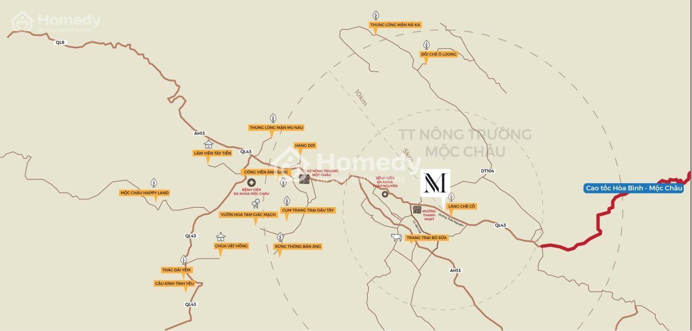 dự án nhà phố Mộc Châu Central Hill