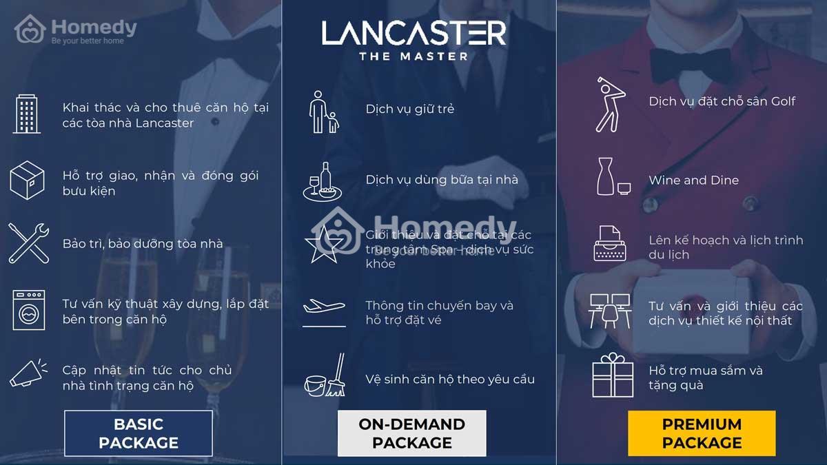 Hệ thống tiện ích đặc quyền Dự án Căn hộ Lancaster Legacy Quận 1