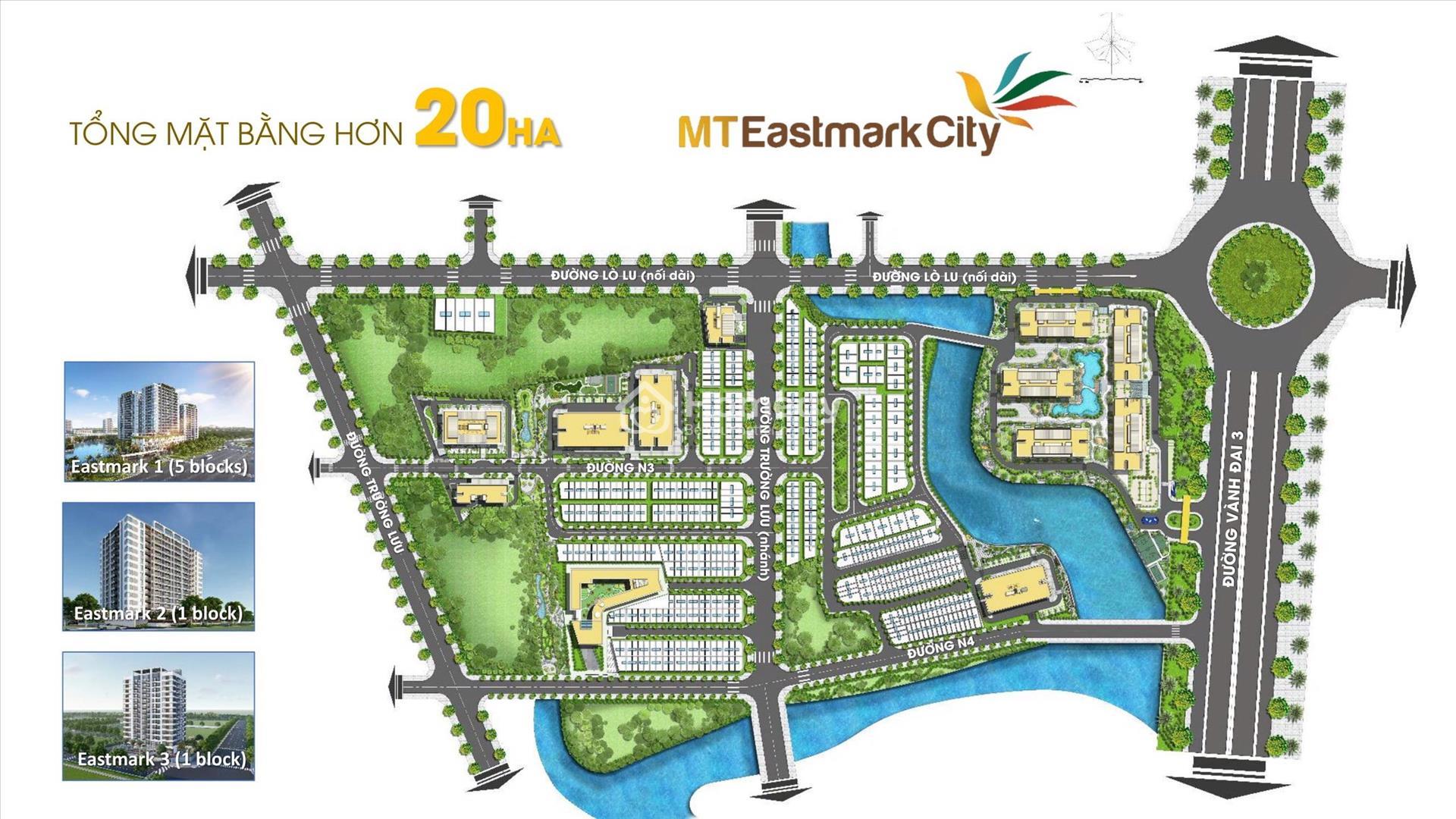 Mặt bằng tổng thể Dự án căn hộ MT EastMark City