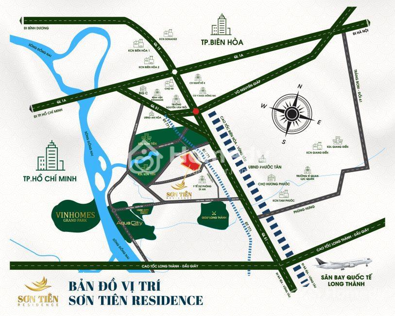Vị trí dự án Sơn Tiên Residence
