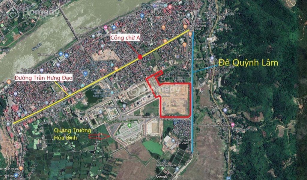 Vị trí dự án Hòa Bình New City