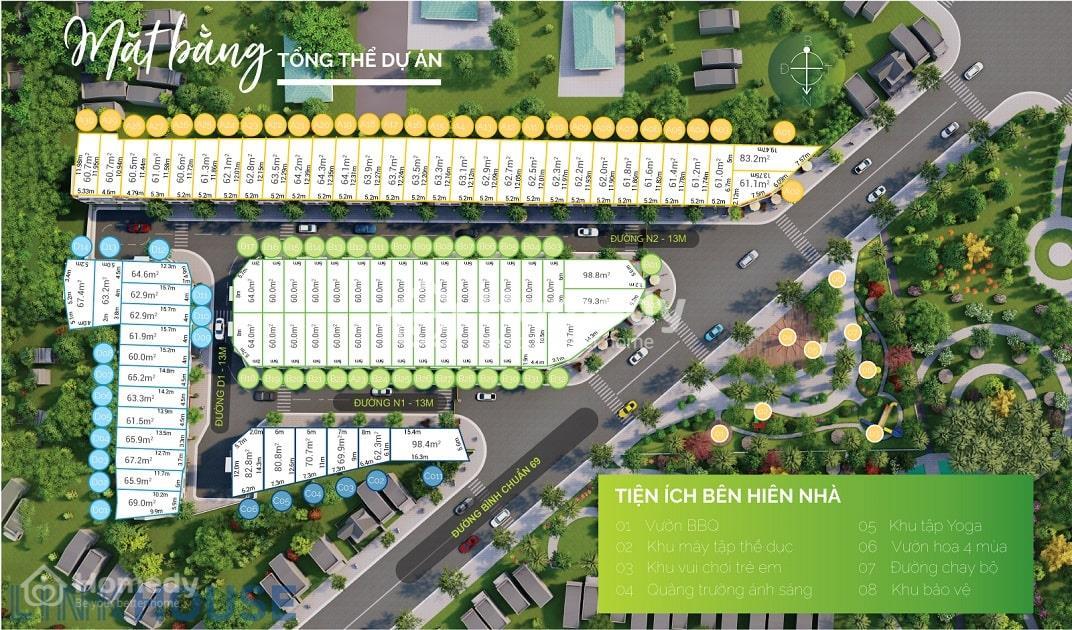 Mặt bằng phân lô dự án Lavela Garden
