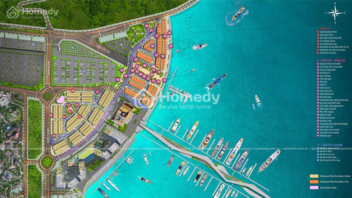 Danh mục tiện ích dự án Sun Harbor Plaza Hạ Long