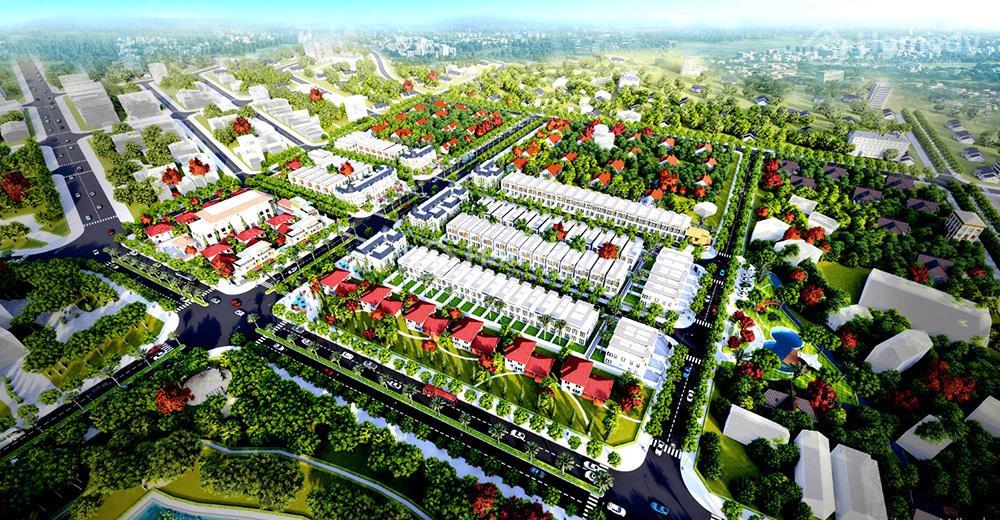 Mặt bằng tổng thể dự án Đông Phú New Center