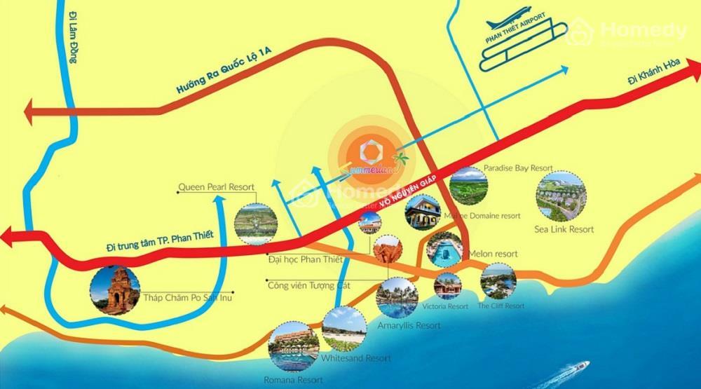 Vị trí dự án Mũi Né Summer Land Resort