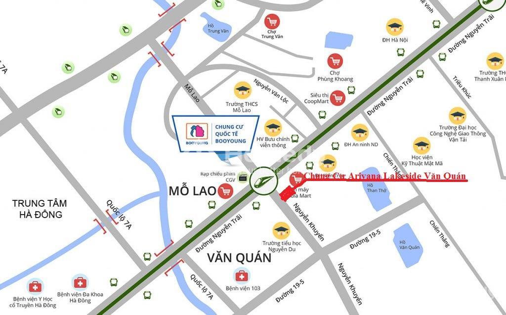 Vị trí dự án Ariyana Lakeside Văn Quán (Hesco Văn Quán)