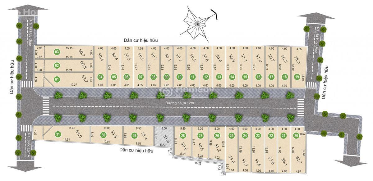 Mặt bằng dự án Bảo Anh Residence