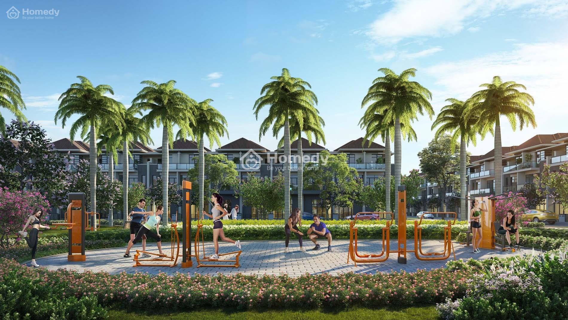 Công viên xanh dự án Khu dân cư Thống Nhất