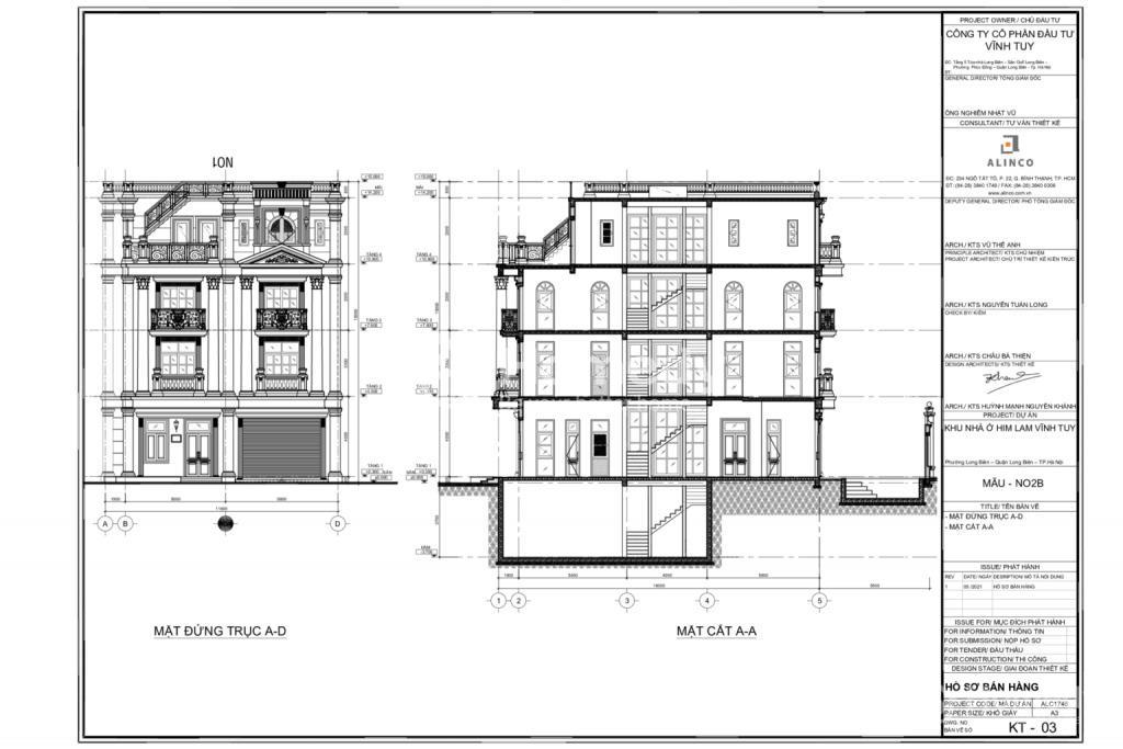 Mặt bằng biệt thự N02b - 367m2