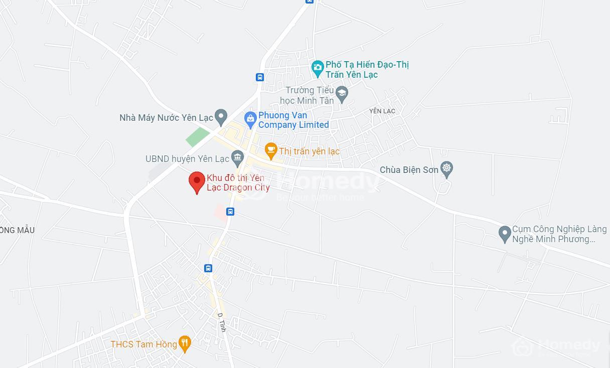 Vị trí dự án Yên Lạc Green City