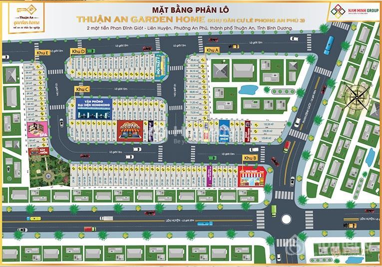 Mặt bằng dự án Thuận An Garden Home