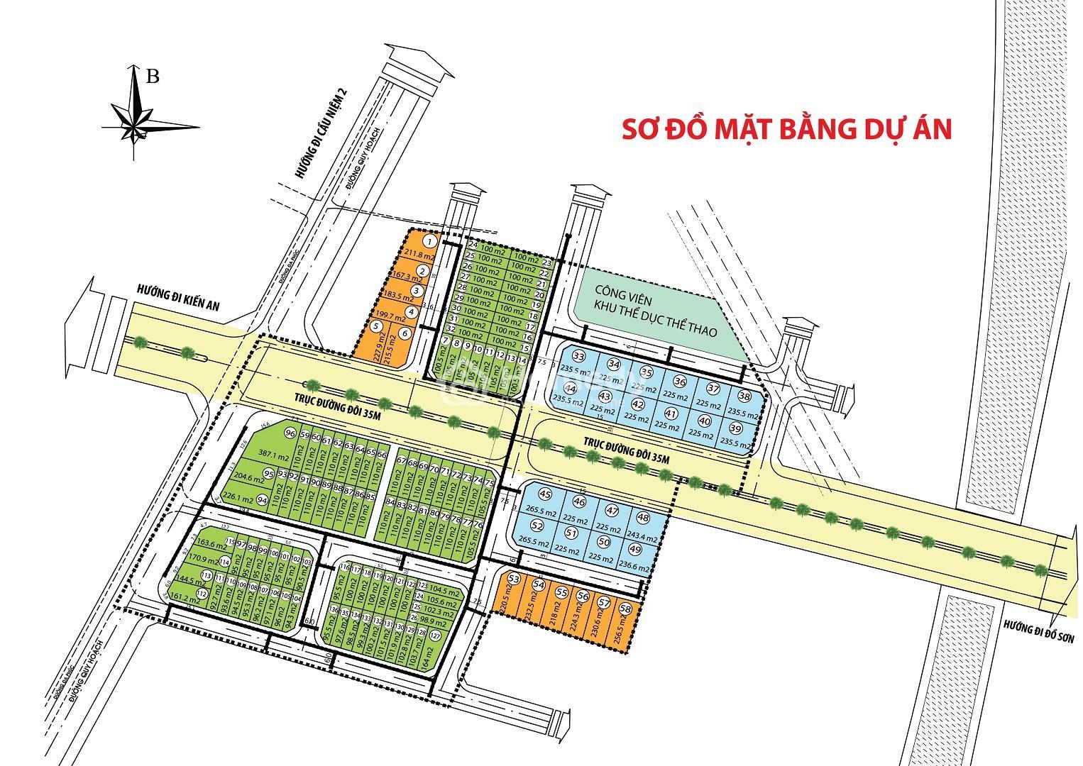 Sơ đồ mặt bằng dự án Đa Phúc Central Park