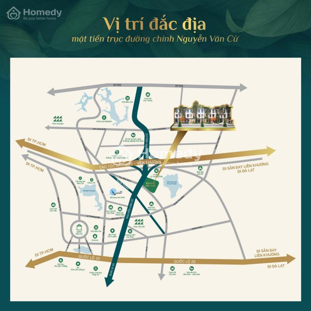 Vị trí dự án Richard Lộc Phát