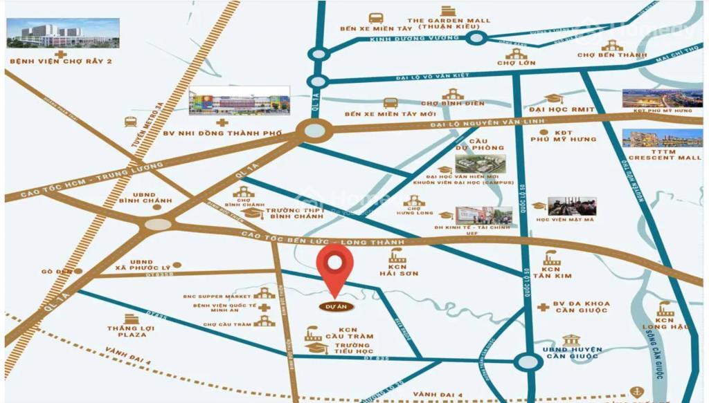 Vị trí dự án Saigon Fortune (Khu dân cư Cầu Tràm)