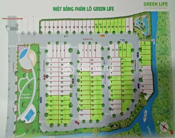 Sơ đồ phân lô khu C dự án Green Riverside Nhà Bè (KDC Anh Tuấn)