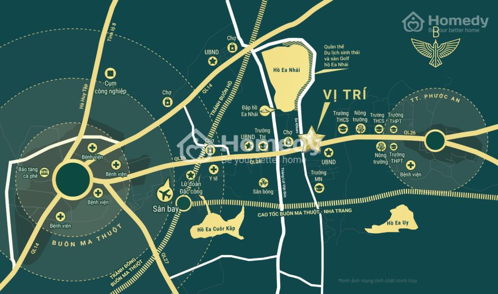 Vị trí dự án Khu dân cư Ea Knuec