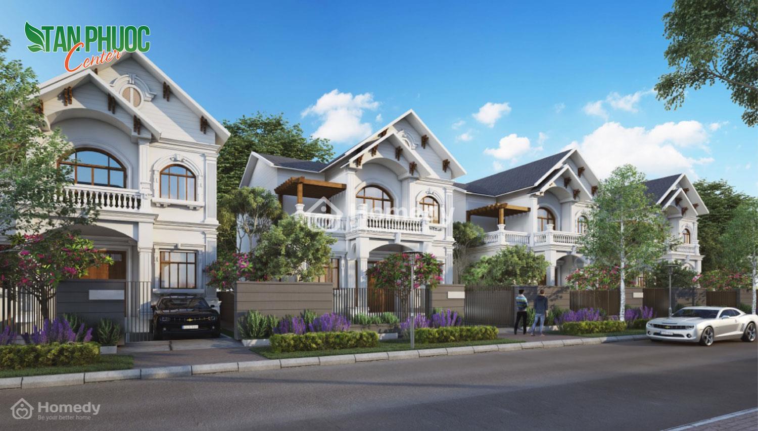 Phối cảnh biệt thự tại Tân Phước Center