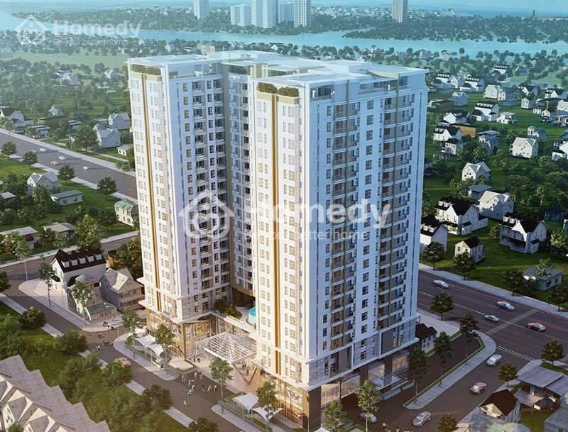 Phối cảnh chung cư C14 Bộ Quốc Phòng