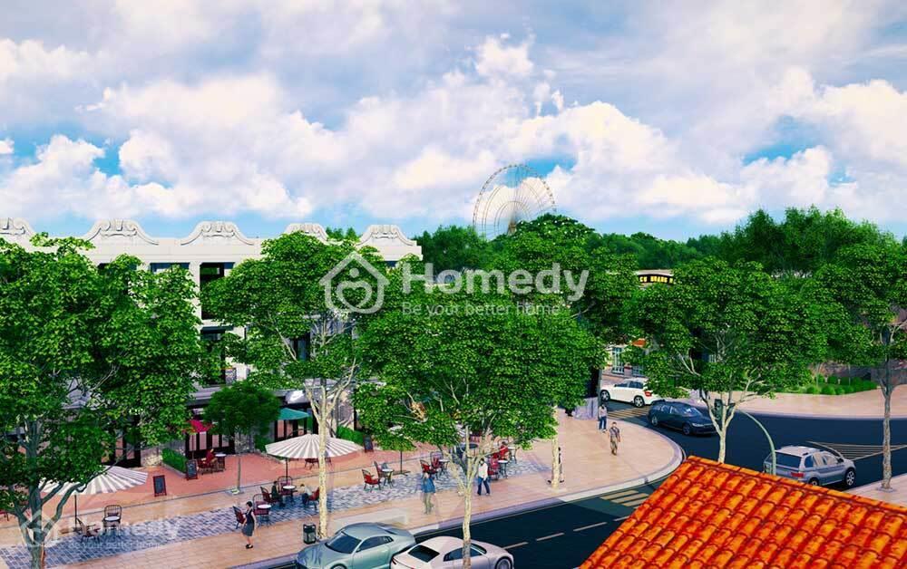 Cây xanh thoáng mát tại Khu đô thị Hoàng Nam