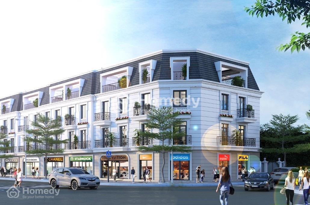 Phối cảnh shophouse tại Tân Phước Center