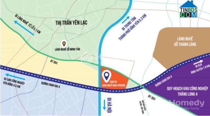 Vị trí Cụm công nghiệp làng nghề Minh Phương