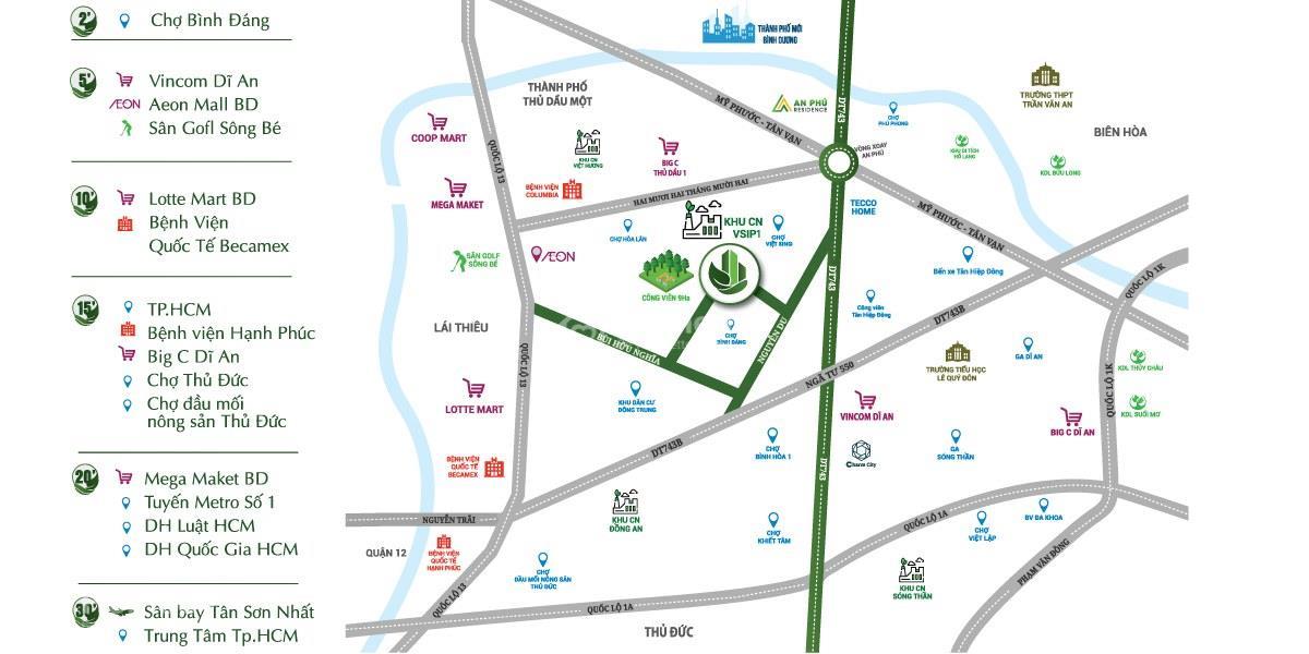 Vị trí dự án Parkview Iris Tower
