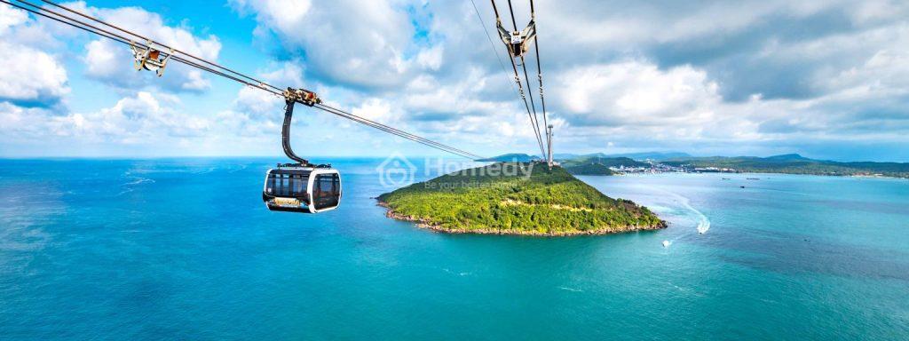 Cáp treo tại dự án Merry Land Quy Nhơn