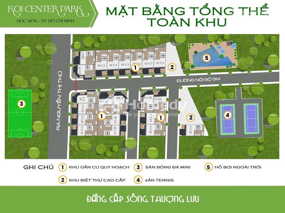 Mặt bằng tổng thể KOI Center Park