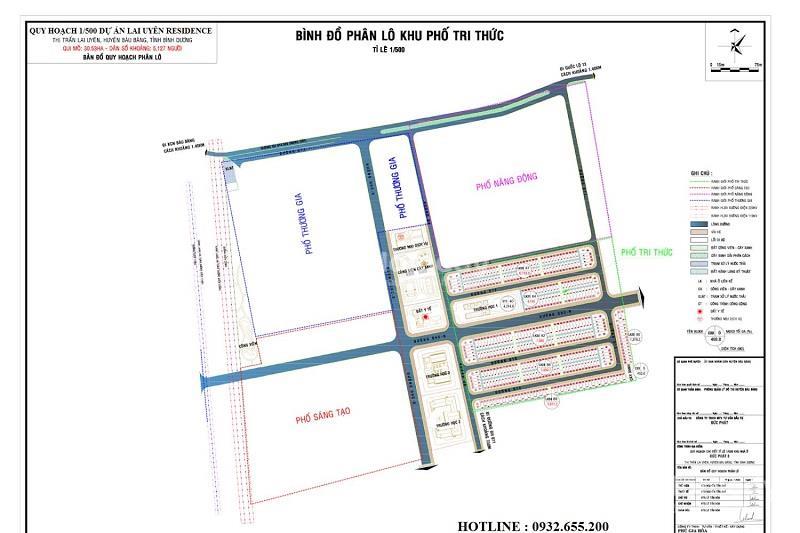 Mặt bằng dự án Khu đô thị Lai Uyên (Lai Uyên Residence)