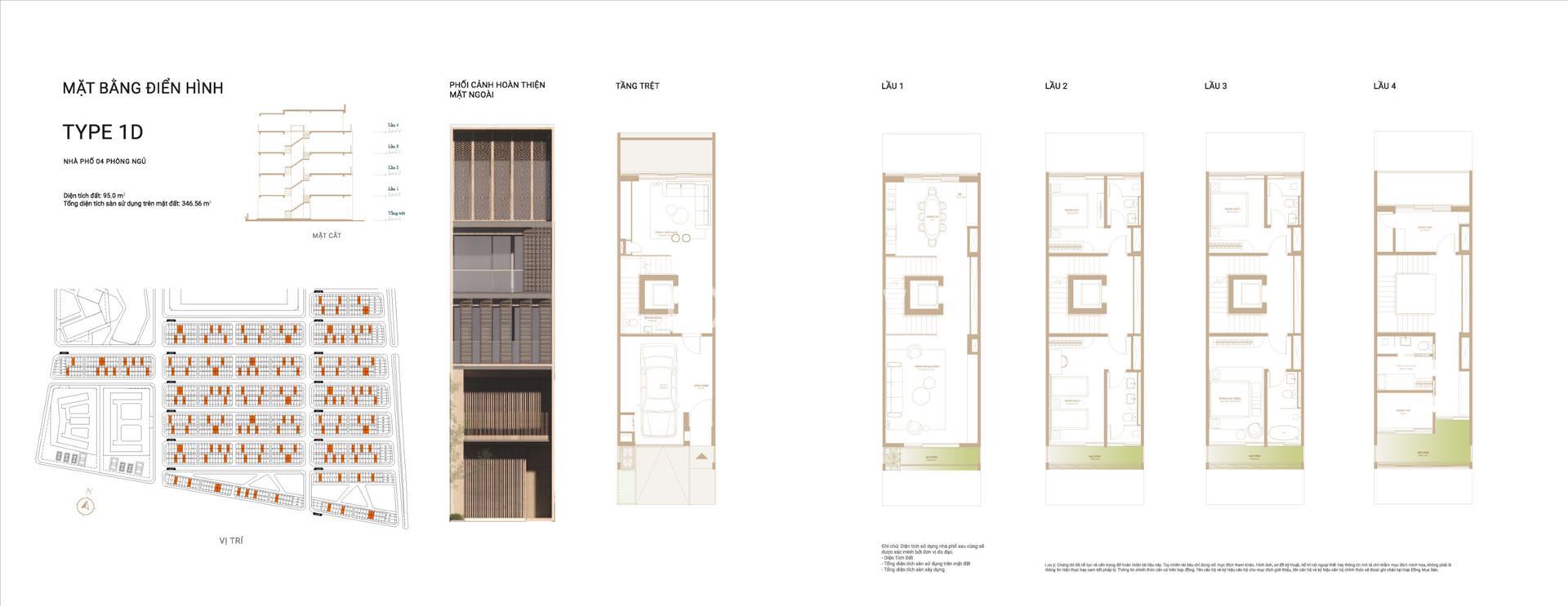 ​  Mặt bằng Shophouse 1D