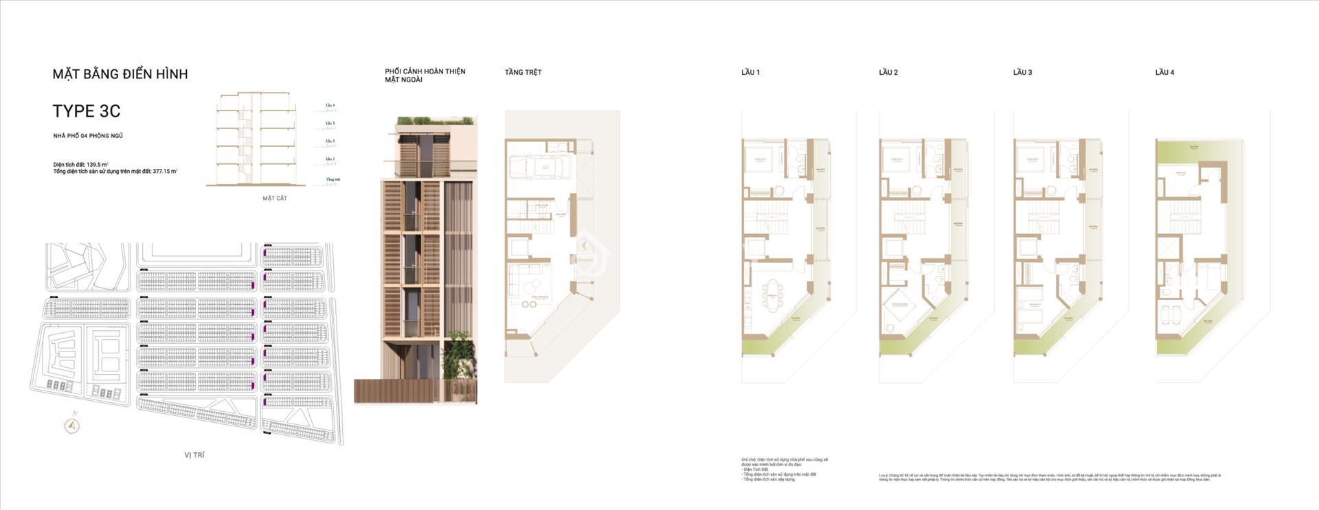 ​ Mặt bằng Shophouse 3C