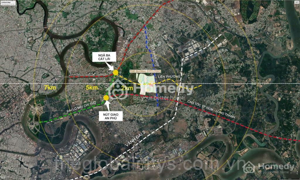 Liên kết vùng dự án The Global City