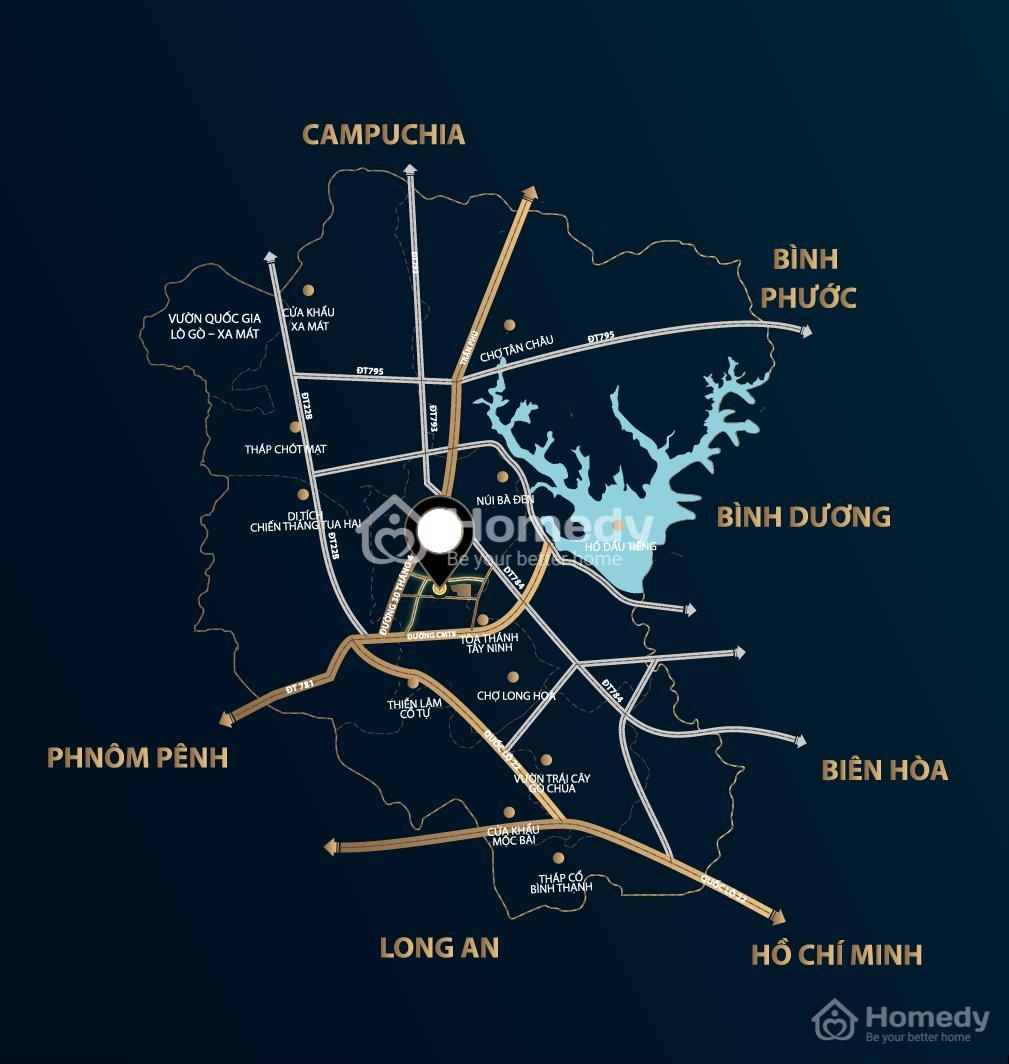 Vị trí dự án Khu dân cư đô thị Phường 3