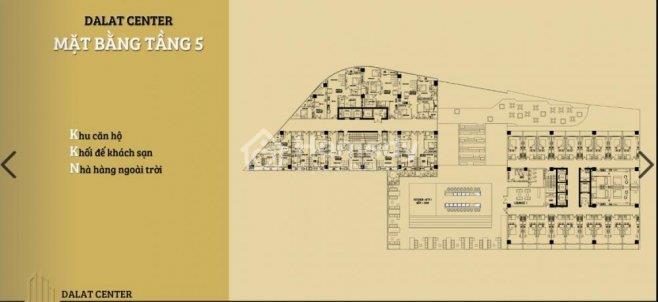 Mặt bằng tầng 4 Đà Lạt Center