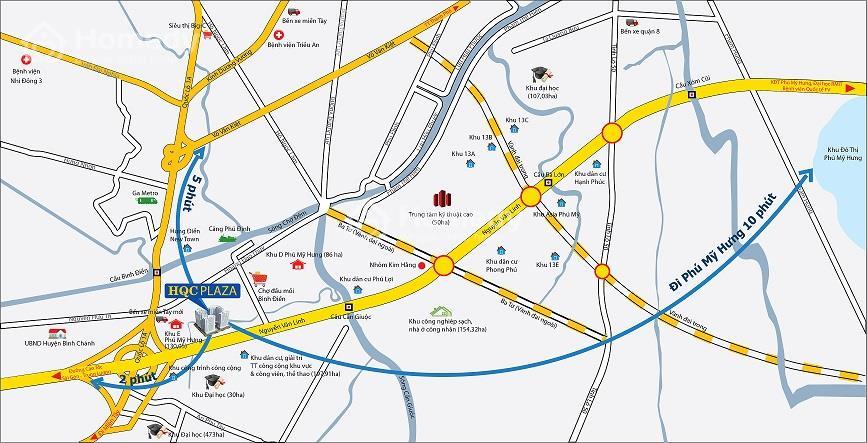 Vị trí dự án HQC Plaza (Hoàng Quân Plaza)
