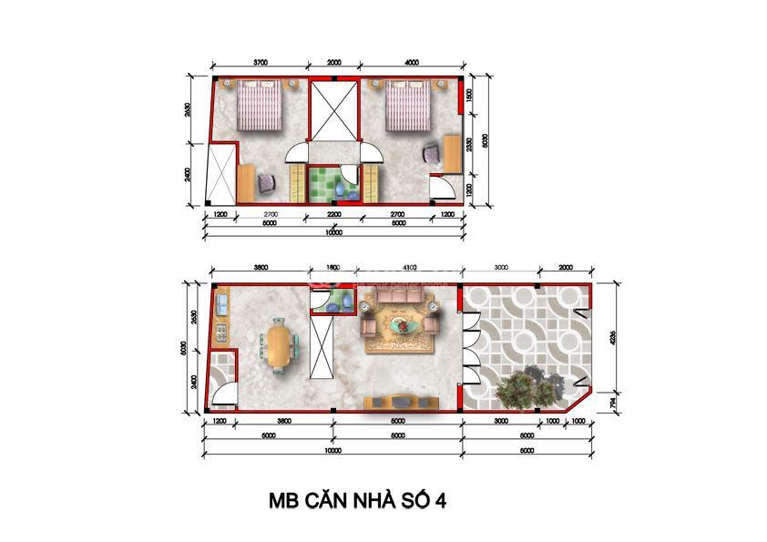 Mặt bằng căn hộ số 4