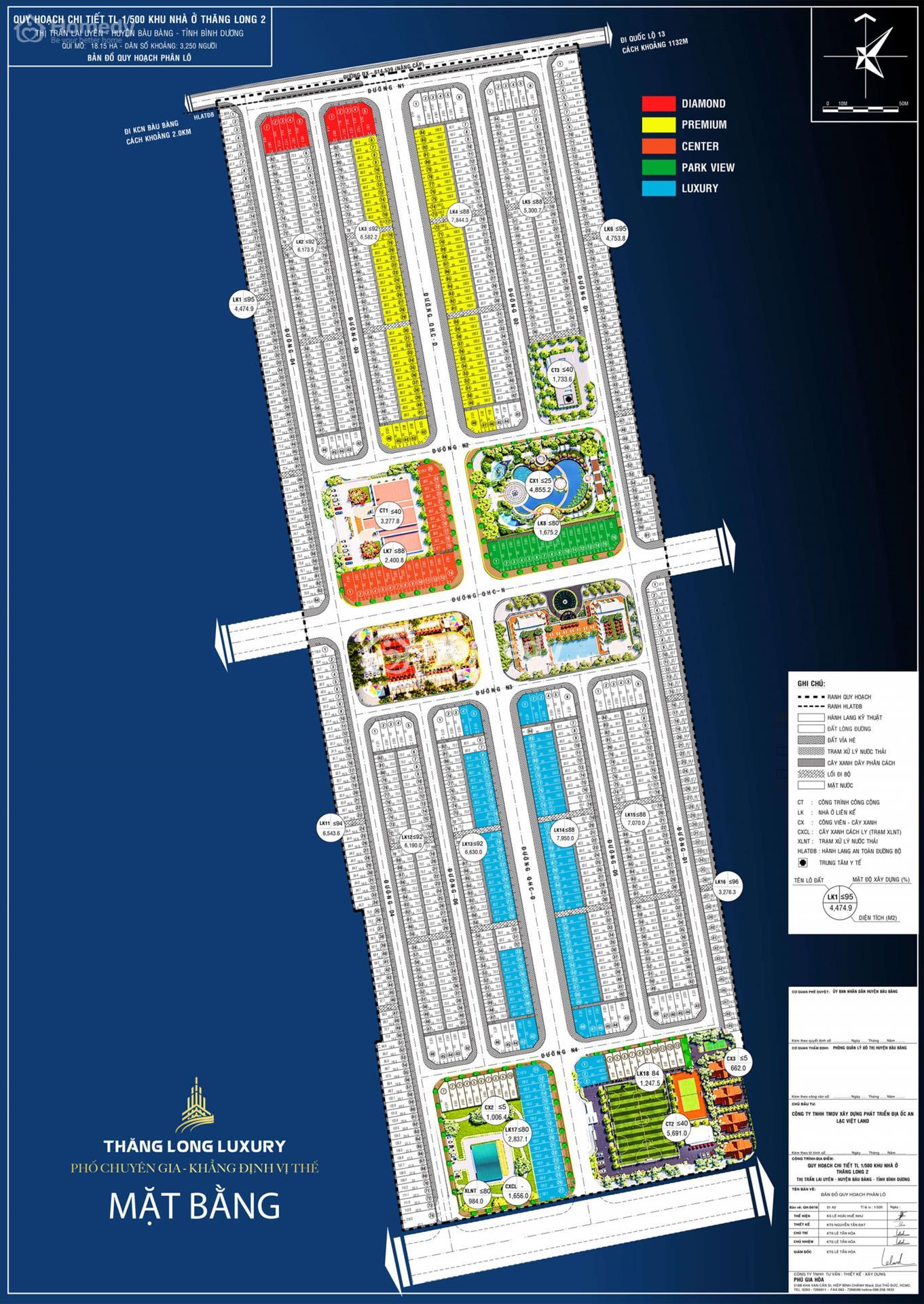 Mặt bằng quy hoạch dự án