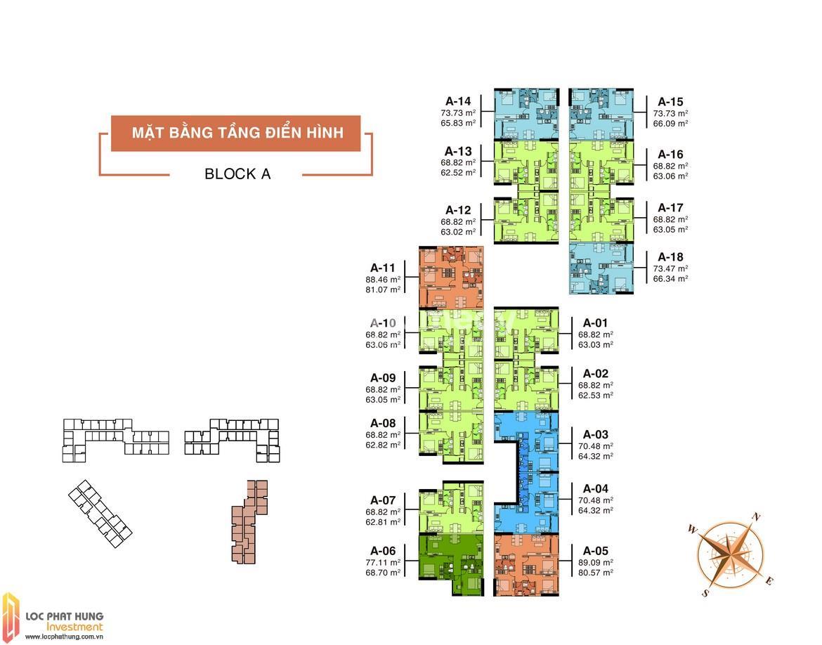Mặt bằng Block A Aio City Quận Bình Tân