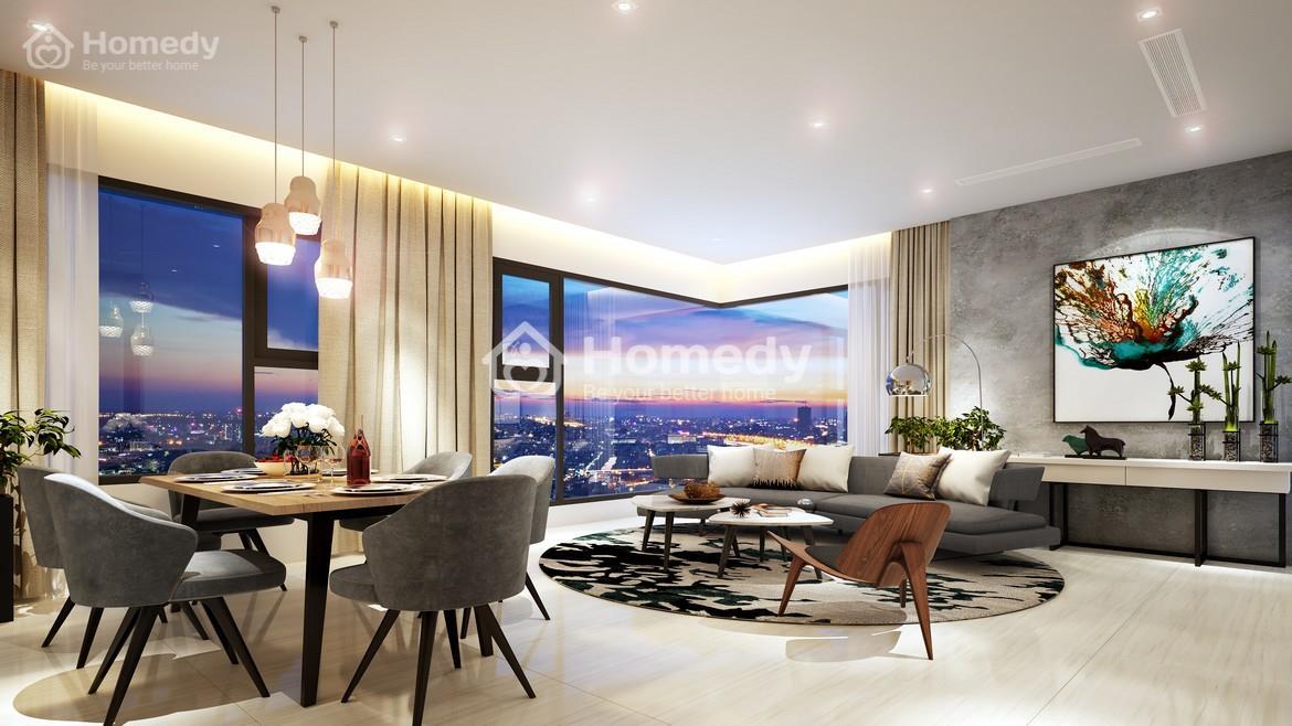 Thiết kế căn 3 phòng ngủ Aio City Bình Tân