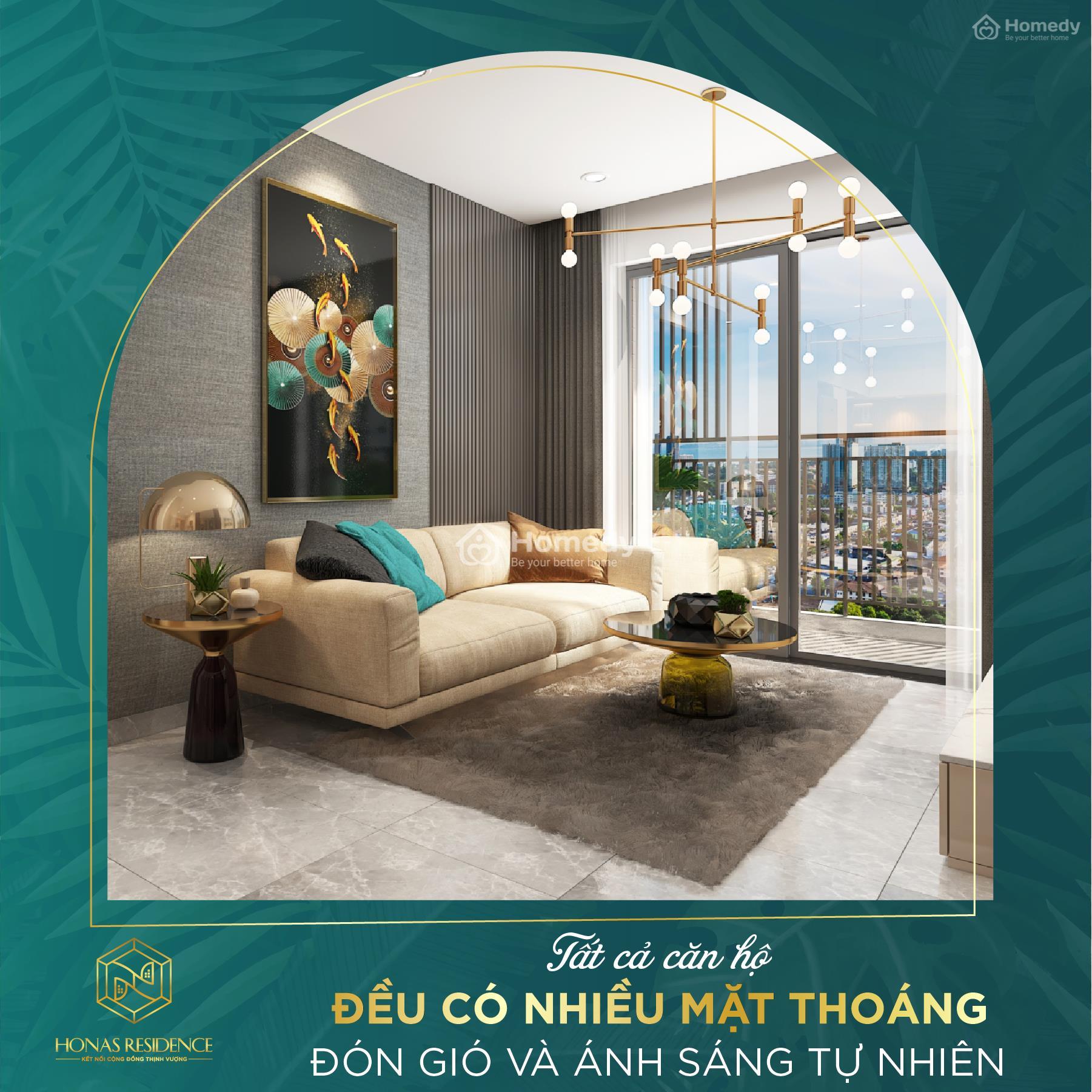 Thiết kế căn hộ nhiều mặt thoáng