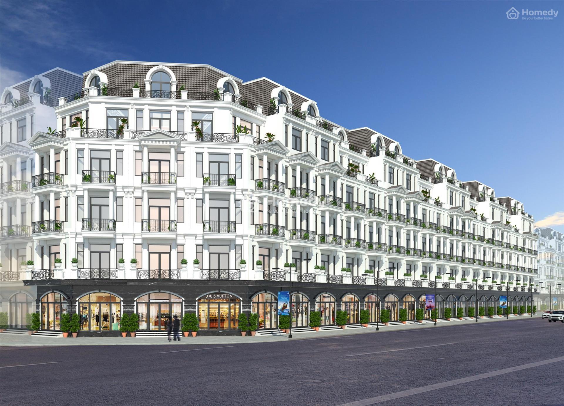 Phối cảnh shophouse tại dự án