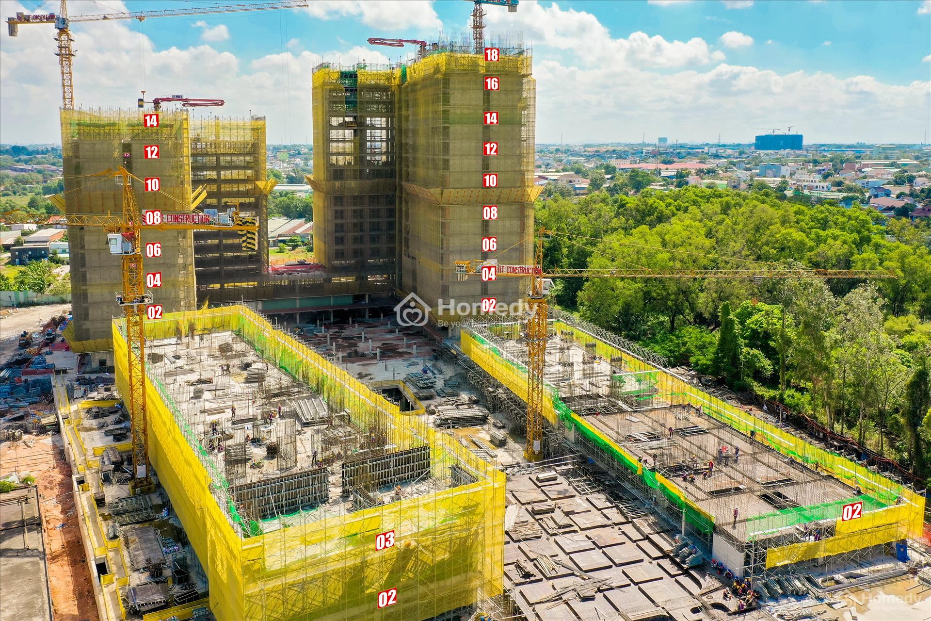 Hình ảnh tổng thể Block A, B